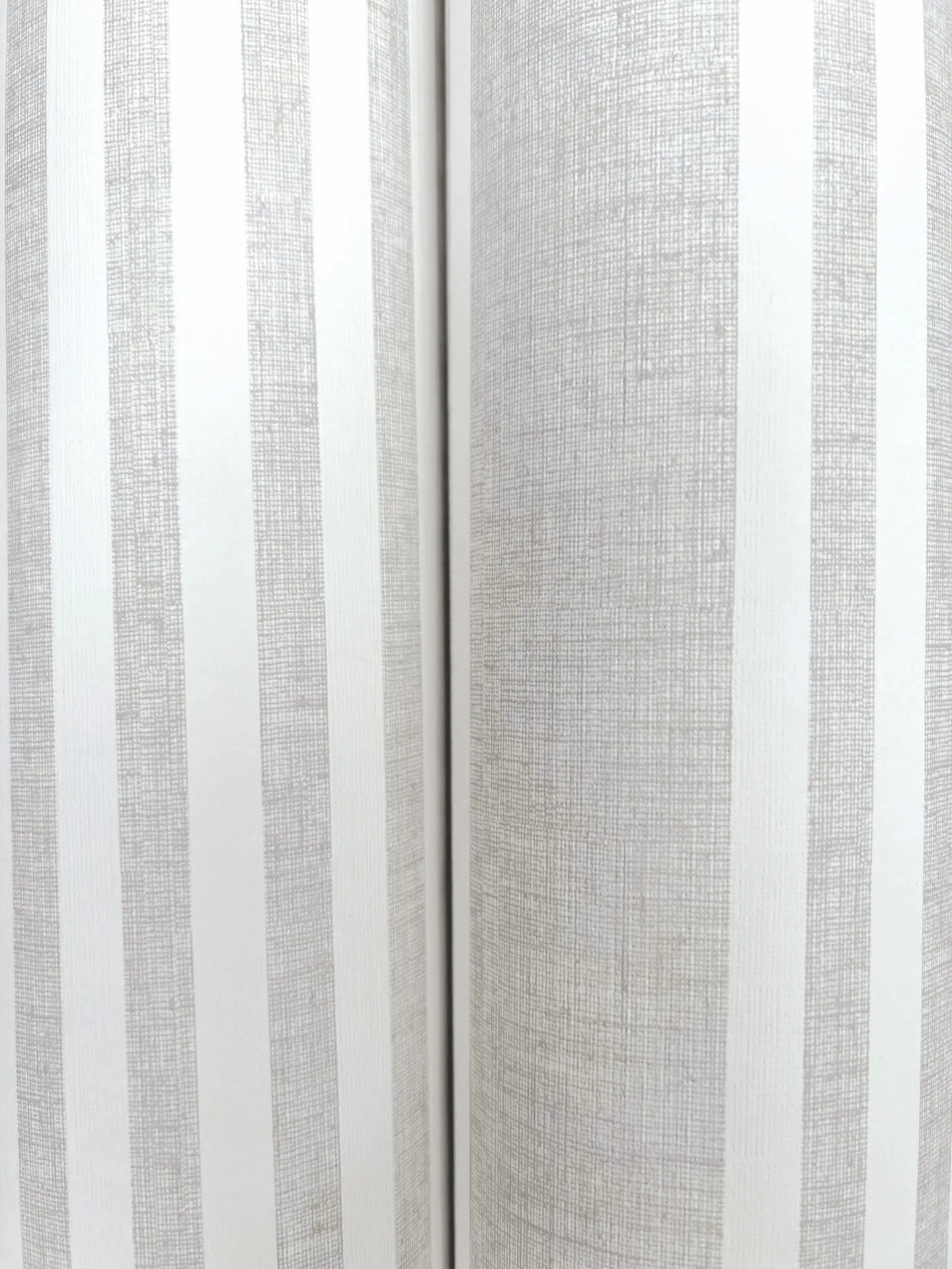 Magnolia Home French Linen Stripe wallpaper, color Arctic Grey, SKU SR1582MH