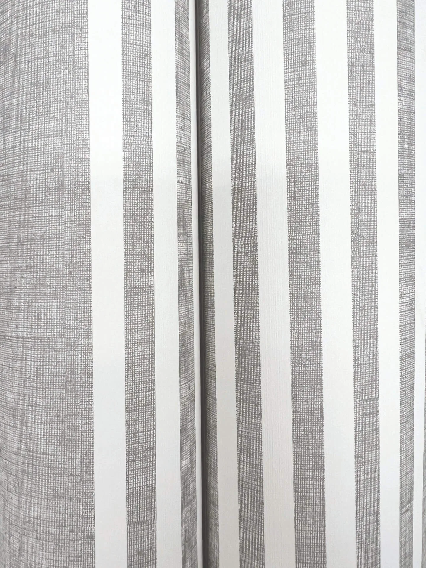 Magnolia Home French Linen Stripe - Charcoal Wallpaper | Buy Online Magnolia Home French Linen Stripe wallpaper, color Charcoal, SKU SR1586MH