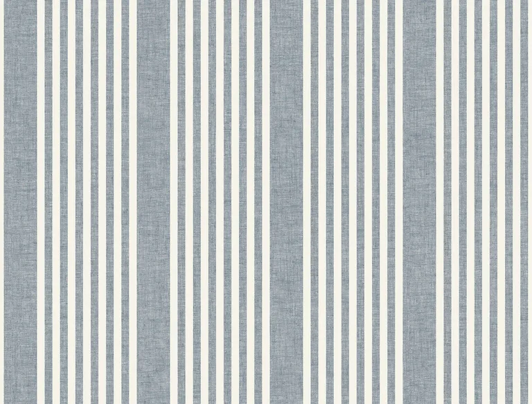 Magnolia Home French Linen Stripe wallpaper, color Navy, SKU MF4768