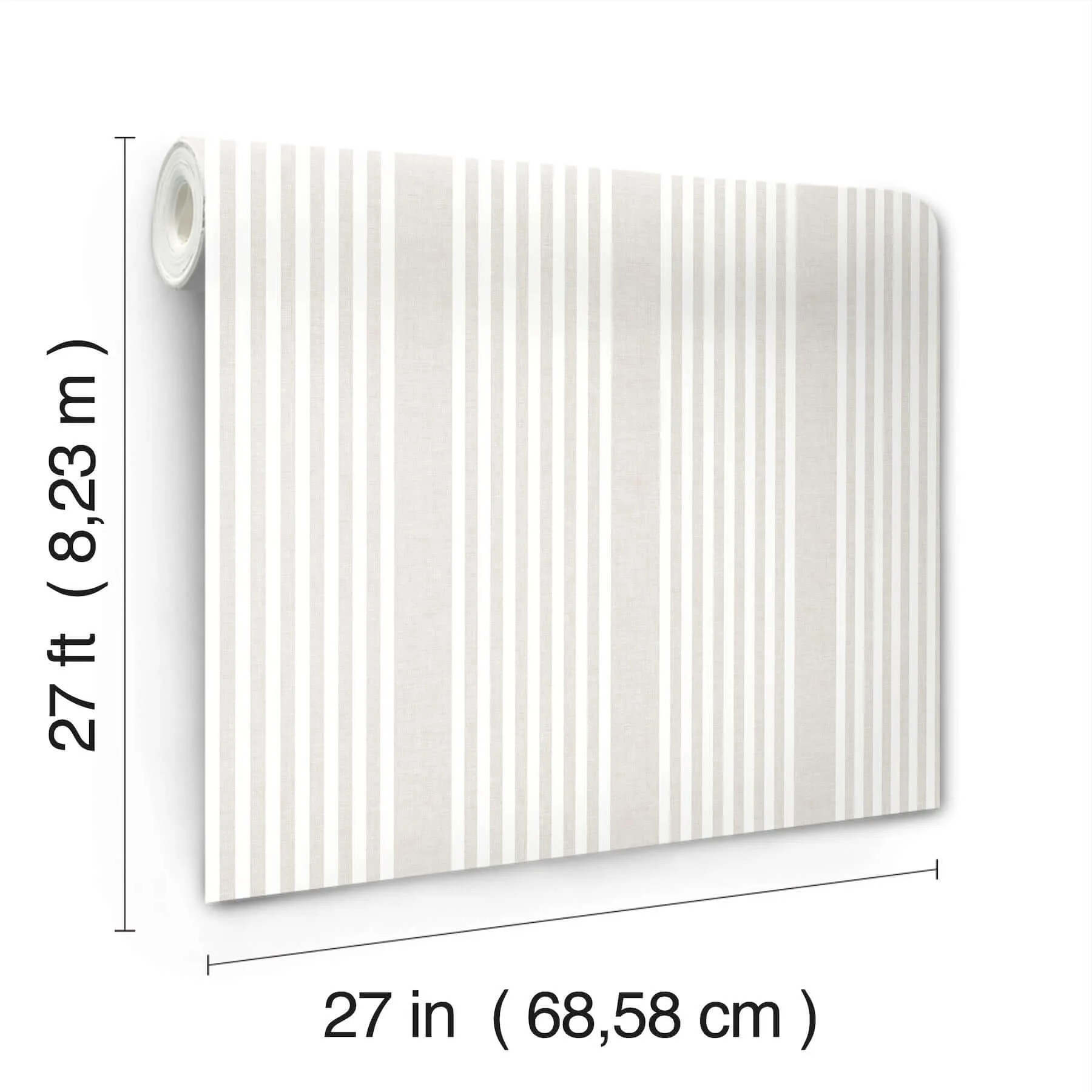 Magnolia Home French Linen Stripe - Soft Linen Wallpaper | Buy Online Magnolia Home French Linen Stripe wallpaper, color Soft Linen, SKU SR1581MH
