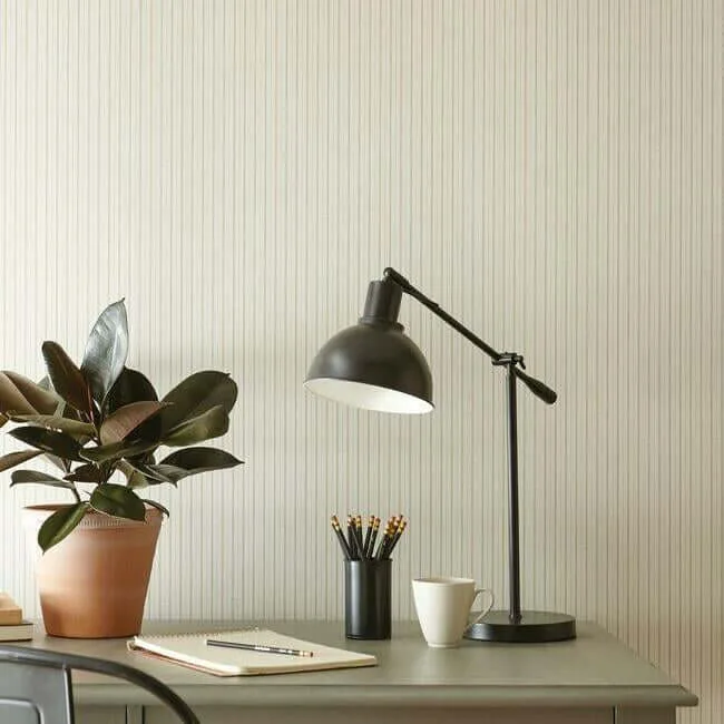 Magnolia Home French Ticking wallpaper, color Cream, SKU ME1563