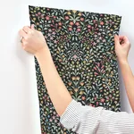 Magnolia Home Garden Terrace - Black & Multicolor Wallpaper | Buy Online Magnolia Home Garden Terrace wallpaper, color Black & Multicolor, SKU MF4721