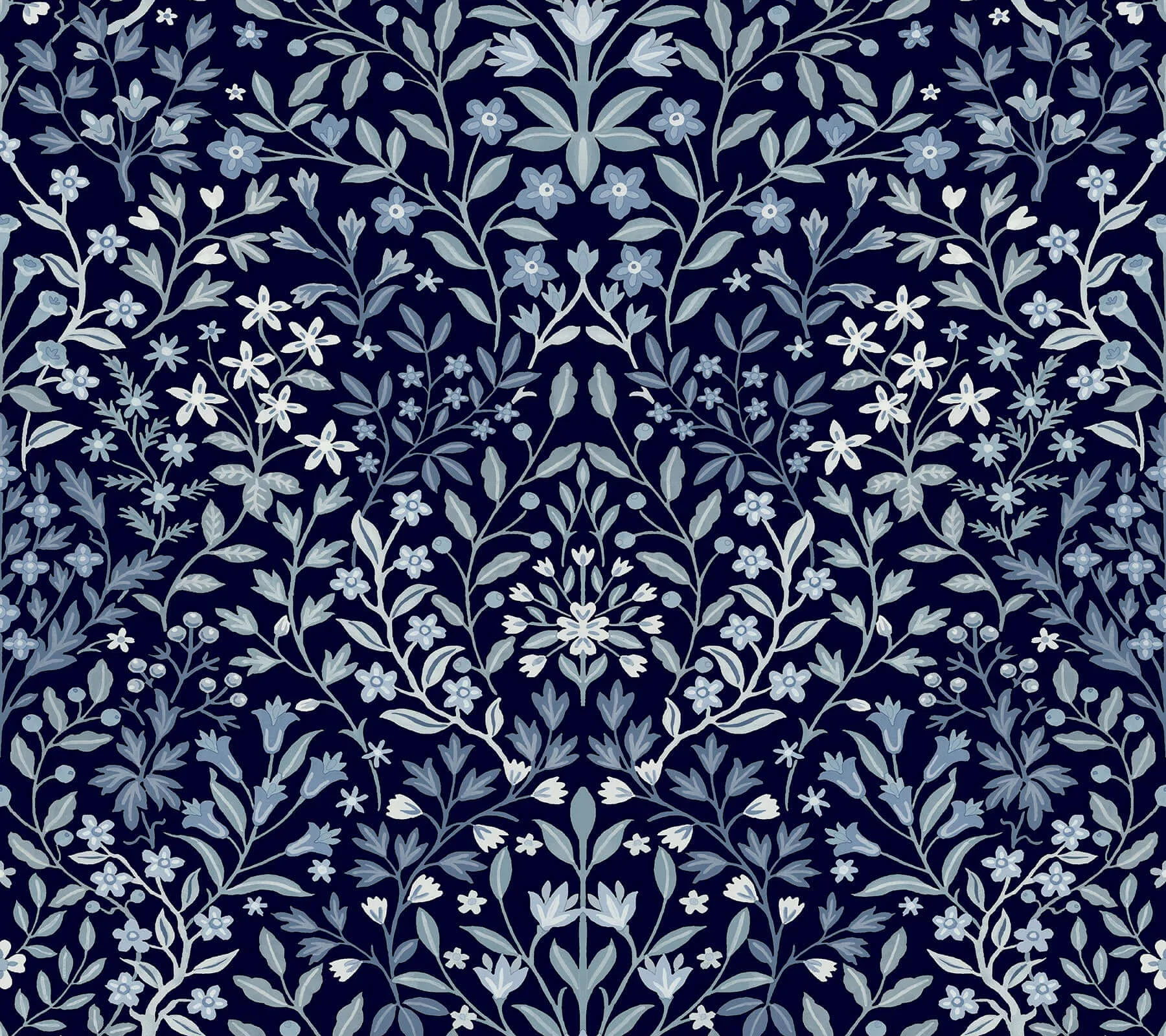 Magnolia Home Garden Terrace wallpaper, color Blue, SKU MF4723