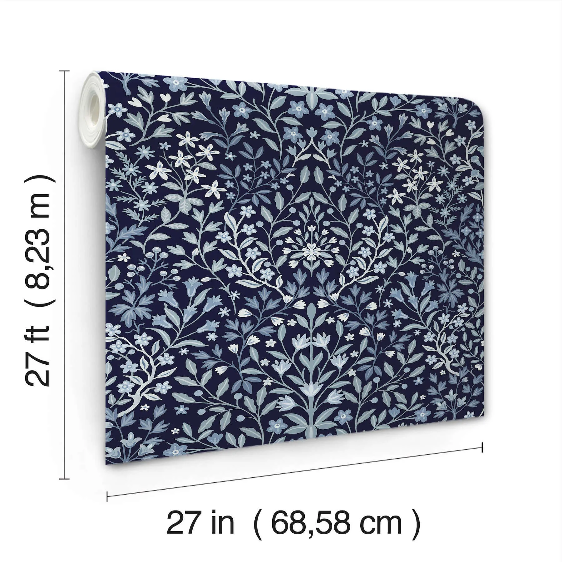 Magnolia Home Garden Terrace - Blue Wallpaper | Buy Online Magnolia Home Garden Terrace wallpaper, color Blue, SKU MF4723