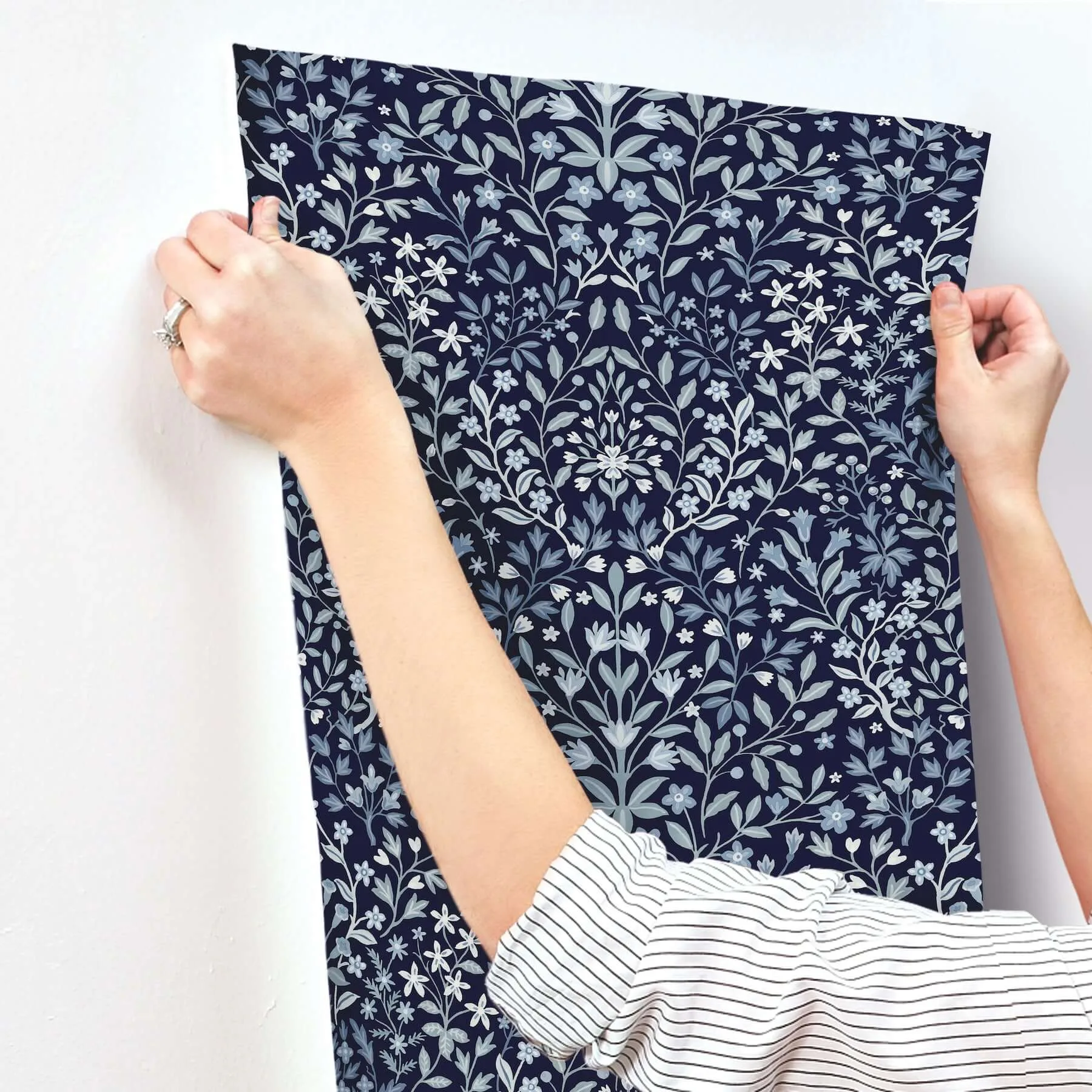 Magnolia Home Garden Terrace - Blue Wallpaper | Buy Online Magnolia Home Garden Terrace wallpaper, color Blue, SKU MF4723