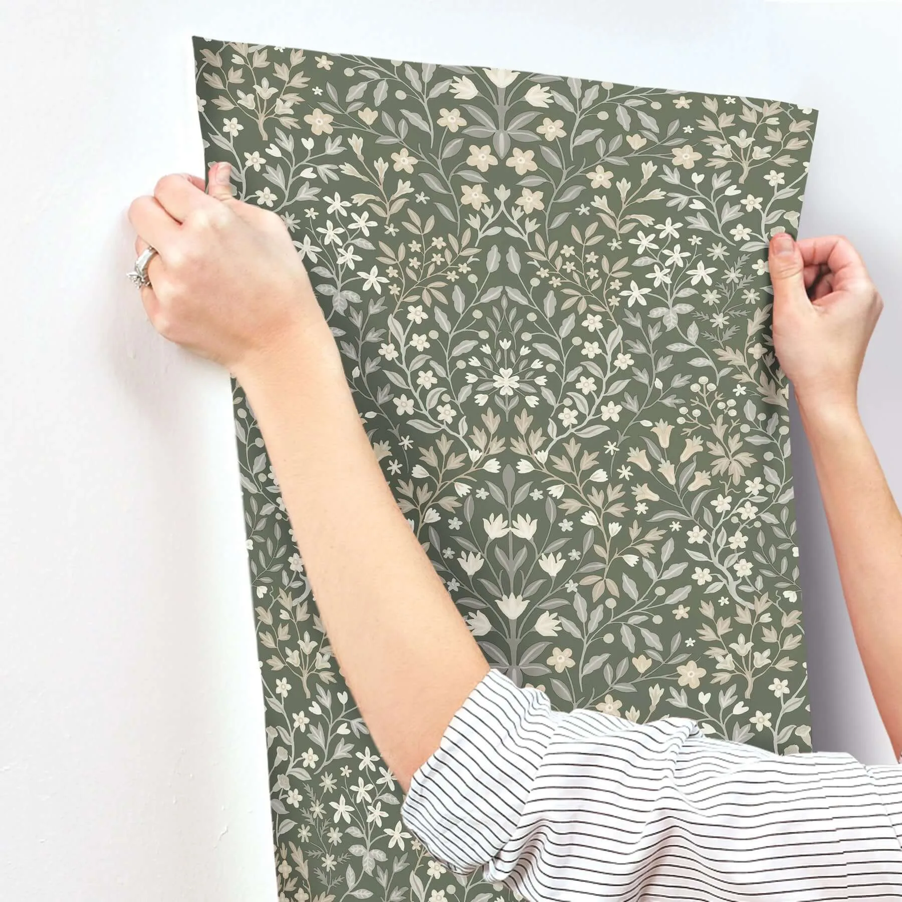 Magnolia Home Garden Terrace - Olive Wallpaper | Buy Online Magnolia Home Garden Terrace wallpaper, color Olive, SKU MF4722