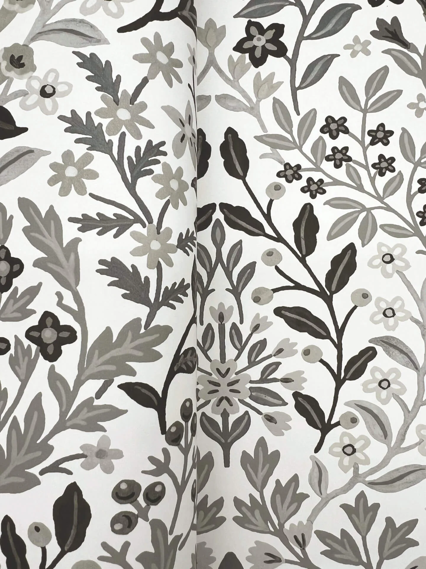Magnolia Home Garden Terrace - White & Black Wallpaper | Buy Online Magnolia Home Garden Terrace wallpaper, color White & Black, SKU MF4724