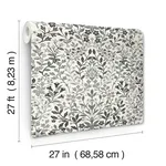 Magnolia Home Garden Terrace - White & Black Wallpaper | Buy Online Magnolia Home Garden Terrace wallpaper, color White & Black, SKU MF4724