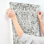 Magnolia Home Garden Terrace - White & Black Wallpaper | Buy Online Magnolia Home Garden Terrace wallpaper, color White & Black, SKU MF4724