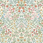 Magnolia Home Garden Terrace - White & Multicolor Wallpaper | Buy Online Magnolia Home Garden Terrace wallpaper, color White & Multicolor, SKU MF4726