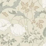 Magnolia Home Gwendolyn wallpaper, color Ivory & Grey, SKU MF4753