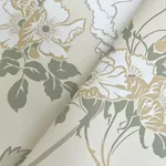 Magnolia Home Gwendolyn - Linen & Sage Wallpaper | Buy Online Magnolia Home Gwendolyn wallpaper, color Linen & Sage, SKU MF4754