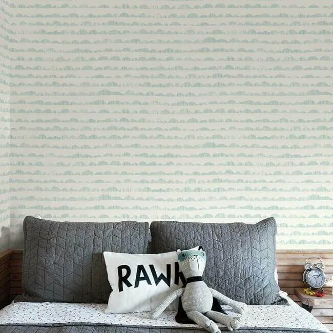 Magnolia Home Hill & Horizon wallpaper, color Blue, SKU MK1141