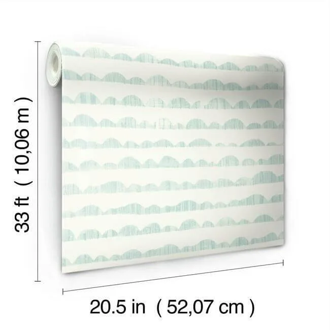 Magnolia Home Hill & Horizon wallpaper, color Blue, SKU MK1141