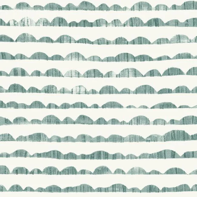 Magnolia Home Hill & Horizon wallpaper, color Blue, SKU MK1143