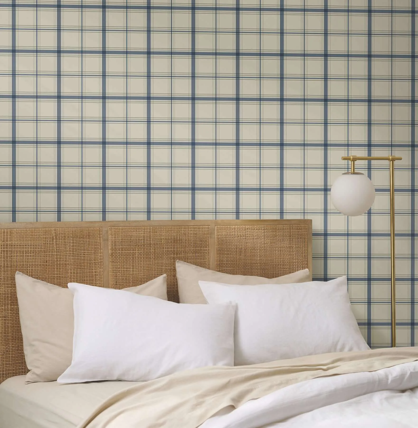 Magnolia Home Hunter wallpaper, color Blue, SKU MF4791