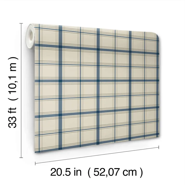 Magnolia Home Hunter wallpaper, color Blue, SKU MF4791