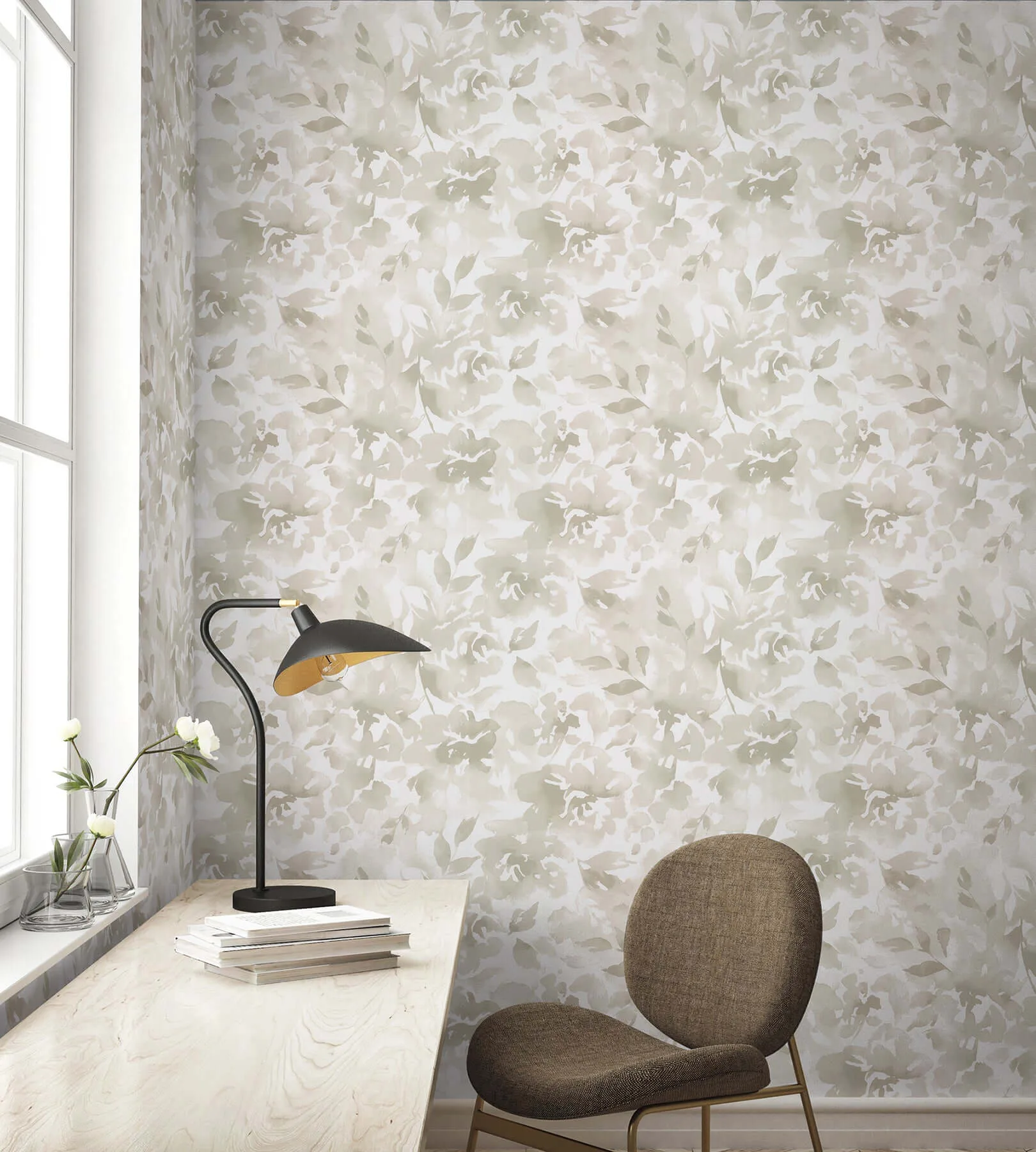 Magnolia Home Lakelynn wallpaper, color Mineral, SKU MJ4870