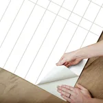 Magnolia Home Linear Gridwork - Linen on White Wallpaper | Buy Online Magnolia Home Linear Gridwork wallpaper, color Linen on White, SKU PSW1513RL