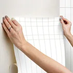 Magnolia Home Linear Gridwork - Linen on White Wallpaper | Buy Online Magnolia Home Linear Gridwork wallpaper, color Linen on White, SKU PSW1513RL