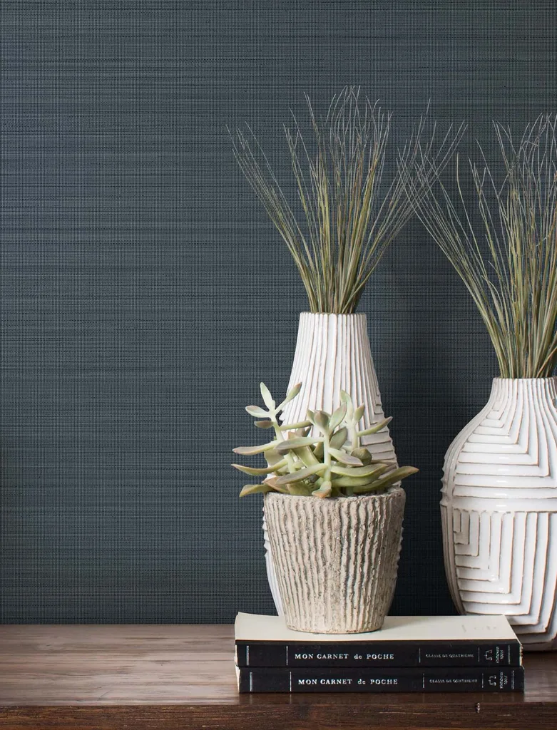 Magnolia Home Loomed wallpaper, color Indigo, SKU MJ4882N