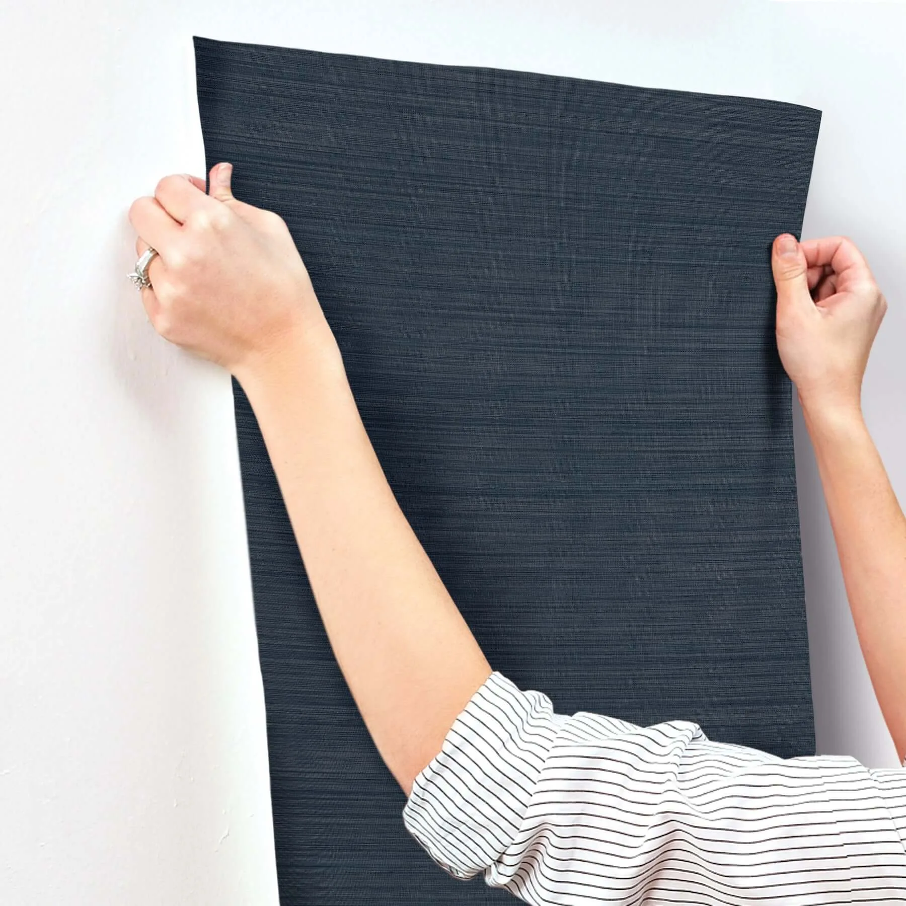 Magnolia Home Loomed - Indigo Wallpaper | Buy Online Magnolia Home Loomed wallpaper, color Indigo, SKU MJ4882N