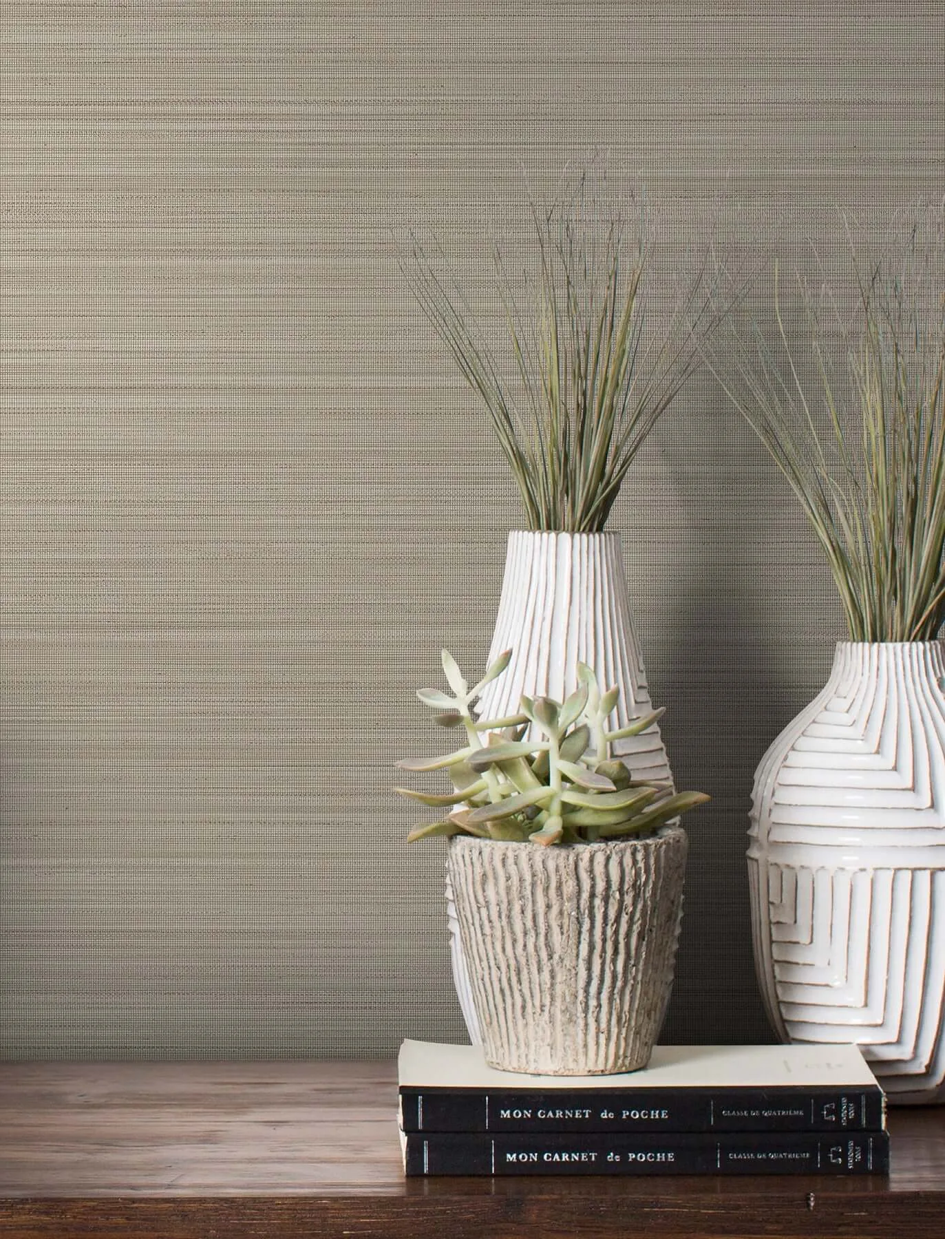 Magnolia Home Loomed wallpaper, color Wheat, SKU MJ4885N