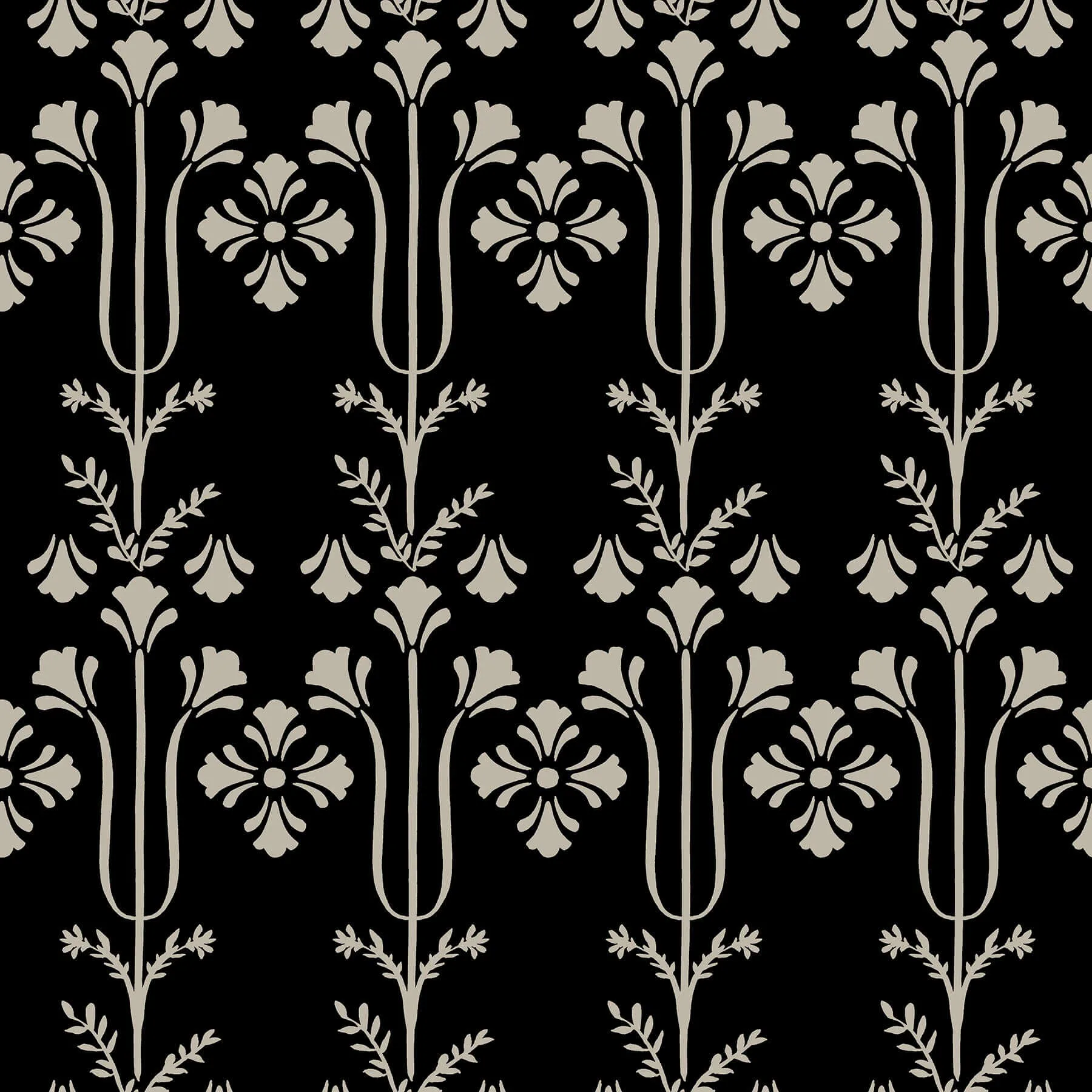 Magnolia Home Lydia wallpaper, color Black, SKU MF4803