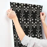 Magnolia Home Lydia wallpaper, color Black, SKU MF4803