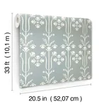 Magnolia Home Lydia - Blue Wallpaper | Buy Online Magnolia Home Lydia wallpaper, color Blue, SKU MF4806