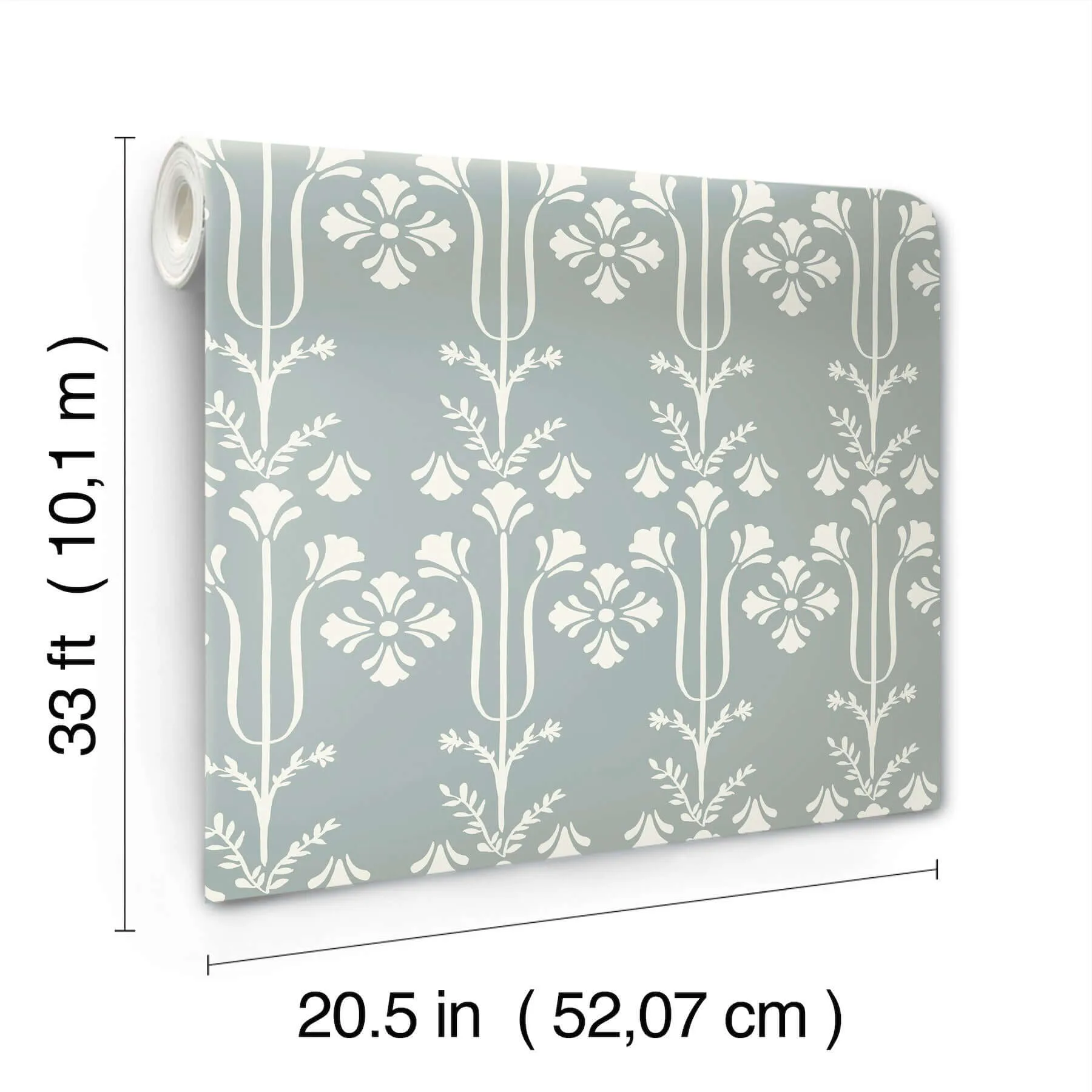Magnolia Home Lydia - Blue Wallpaper | Buy Online Magnolia Home Lydia wallpaper, color Blue, SKU MF4806