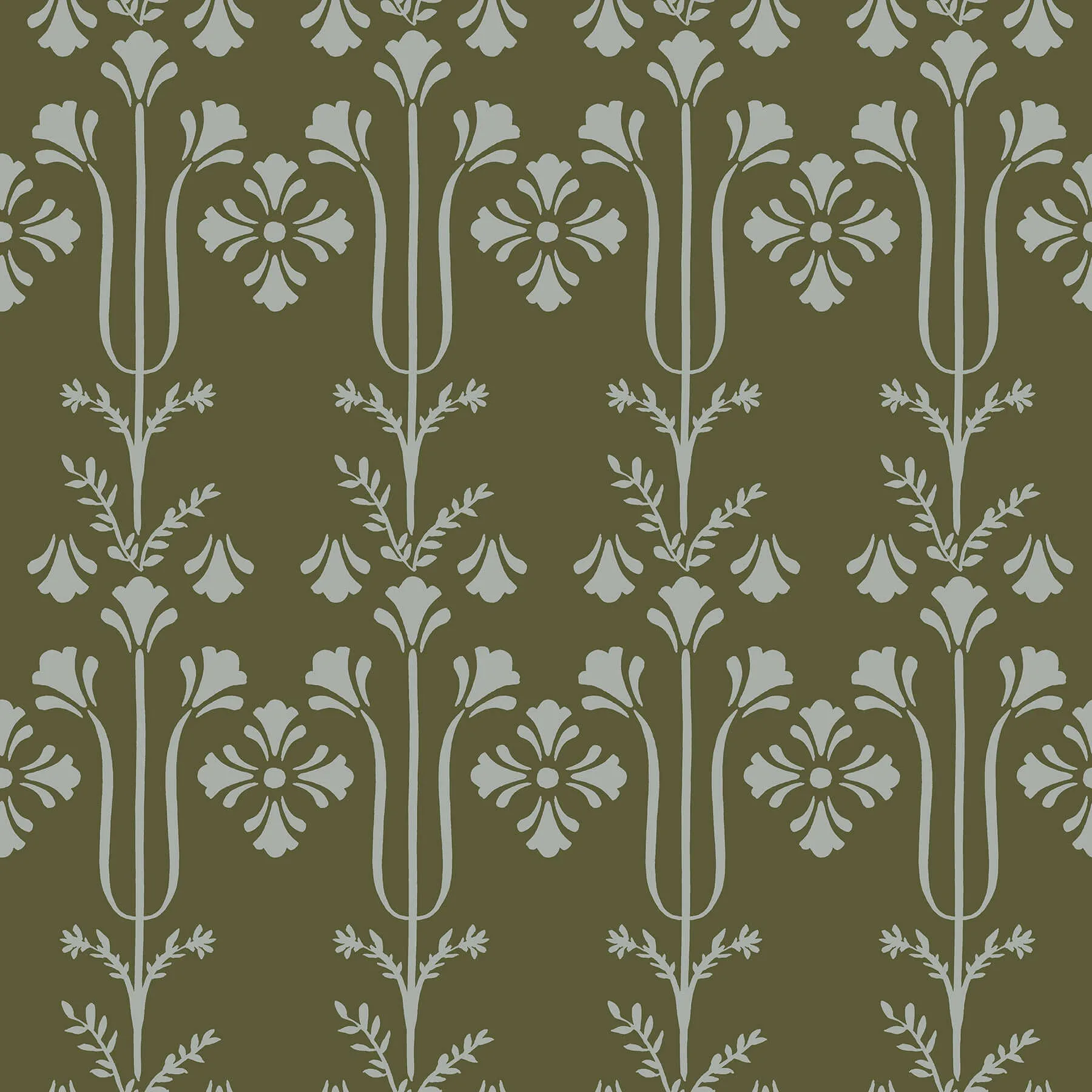 Magnolia Home Lydia wallpaper, color Moss, SKU MF4801