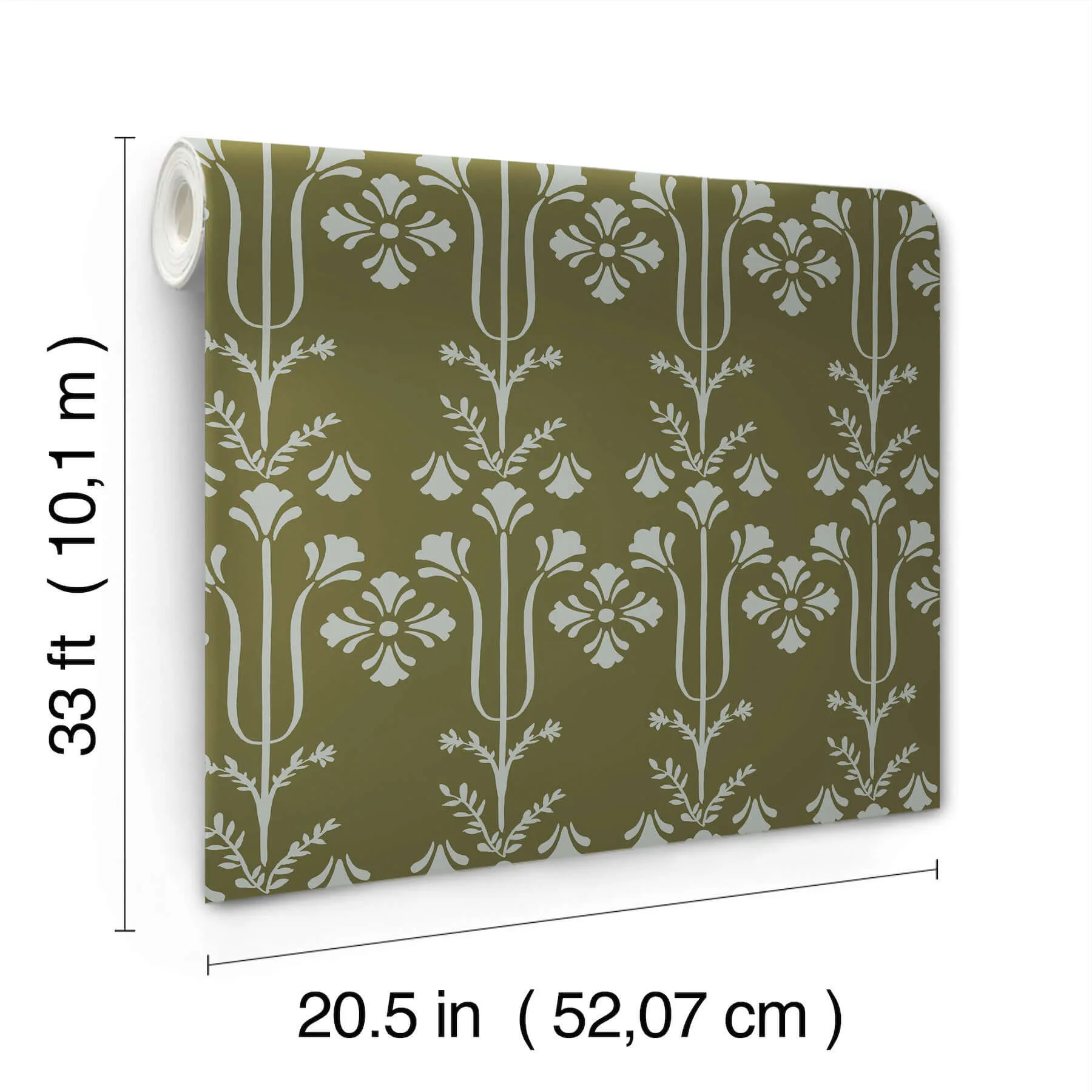 Magnolia Home Lydia wallpaper, color Moss, SKU MF4801