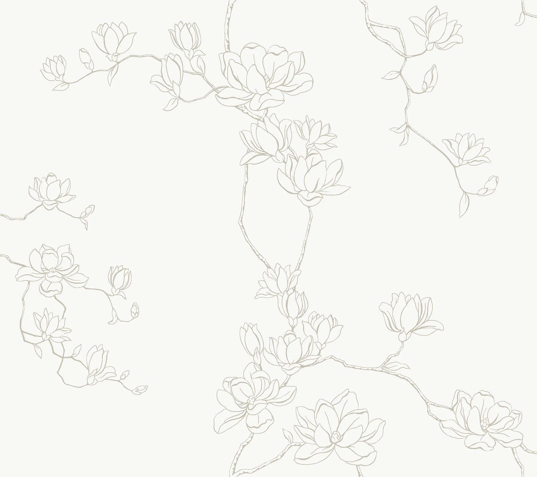 Magnolia Home Magnolia Branches wallpaper, color Beige, SKU MF4732