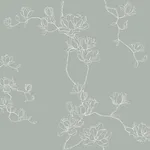 Magnolia Home Magnolia Branches - Eucalyptus Wallpaper | Buy Online Magnolia Home Magnolia Branches wallpaper, color Eucalyptus, SKU MF4734