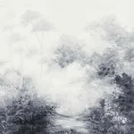 Magnolia Home Woodlands wallpaper, color Black & White, SKU MF4808M