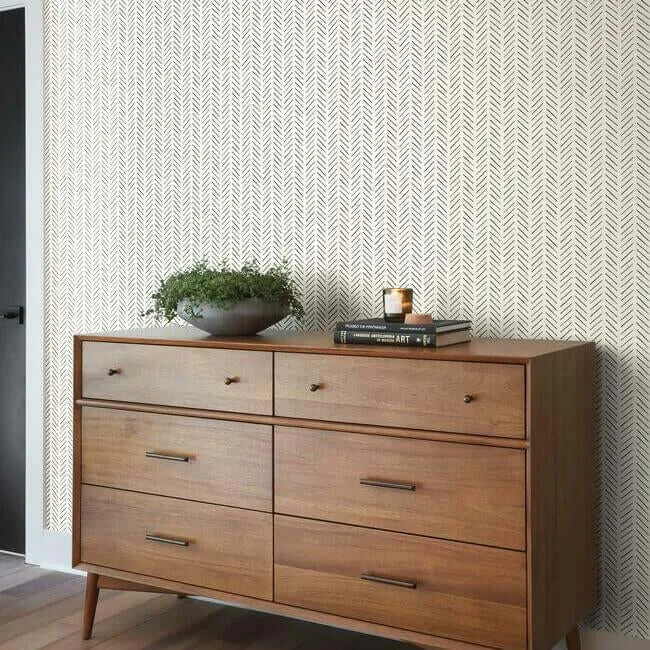 Magnolia Home Magnolia Home Pick-Up Sticks wallpaper, color Black, SKU PSW1020RL