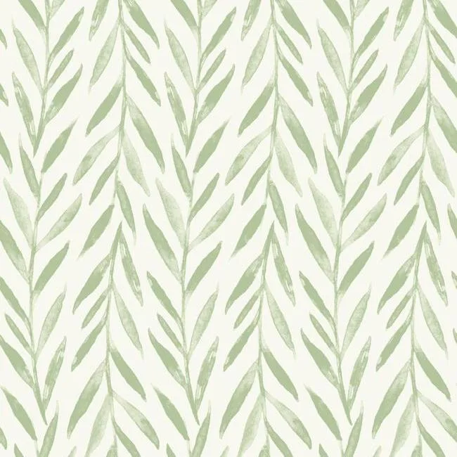Magnolia Home Magnolia Home Willow wallpaper, color Green, SKU PSW1016RL
