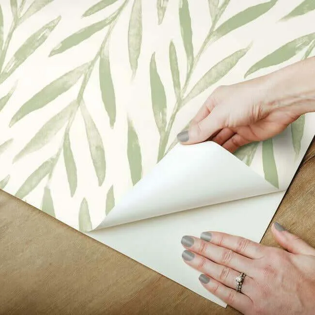 Magnolia Home Magnolia Home Willow wallpaper, color Green, SKU PSW1016RL