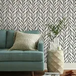 Magnolia Home Magnolia Home Willow - Black Wallpaper | Buy Online Magnolia Home Magnolia Home Willow wallpaper, color Black, SKU PSW1017RL