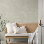 Magnolia Home Magnolia Branches wallpaper, color Taupe, SKU MF4736