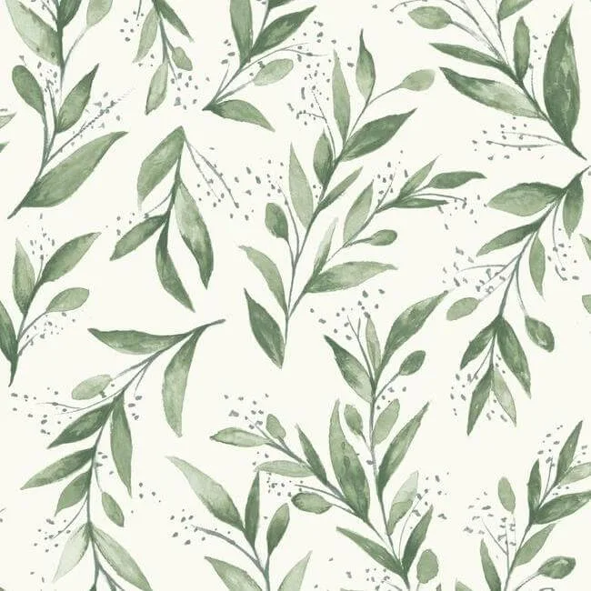 Magnolia Home Olive Branch wallpaper, color Olive Grove, SKU ME1535