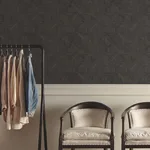Magnolia Home Parquet - Black Wallpaper | Buy Online Magnolia Home Parquet wallpaper, color Black, SKU OM3621