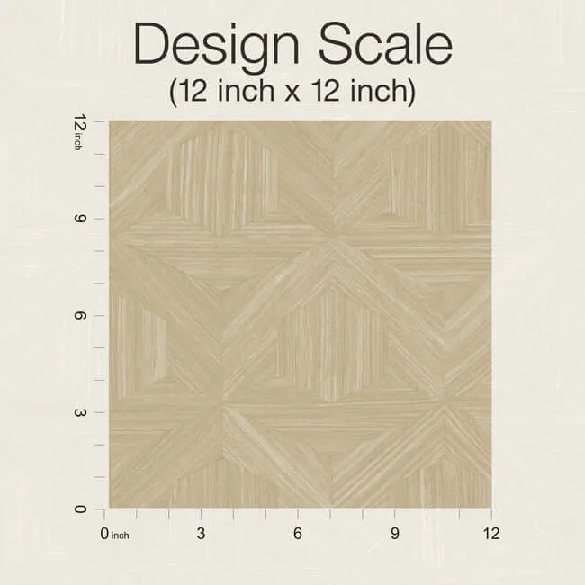 Magnolia Home Parquet - Tan Wallpaper | Buy Online Magnolia Home Parquet wallpaper, color Tan, SKU OM3622
