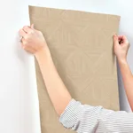 Magnolia Home Parquet - Tan Wallpaper | Buy Online Magnolia Home Parquet wallpaper, color Tan, SKU OM3622