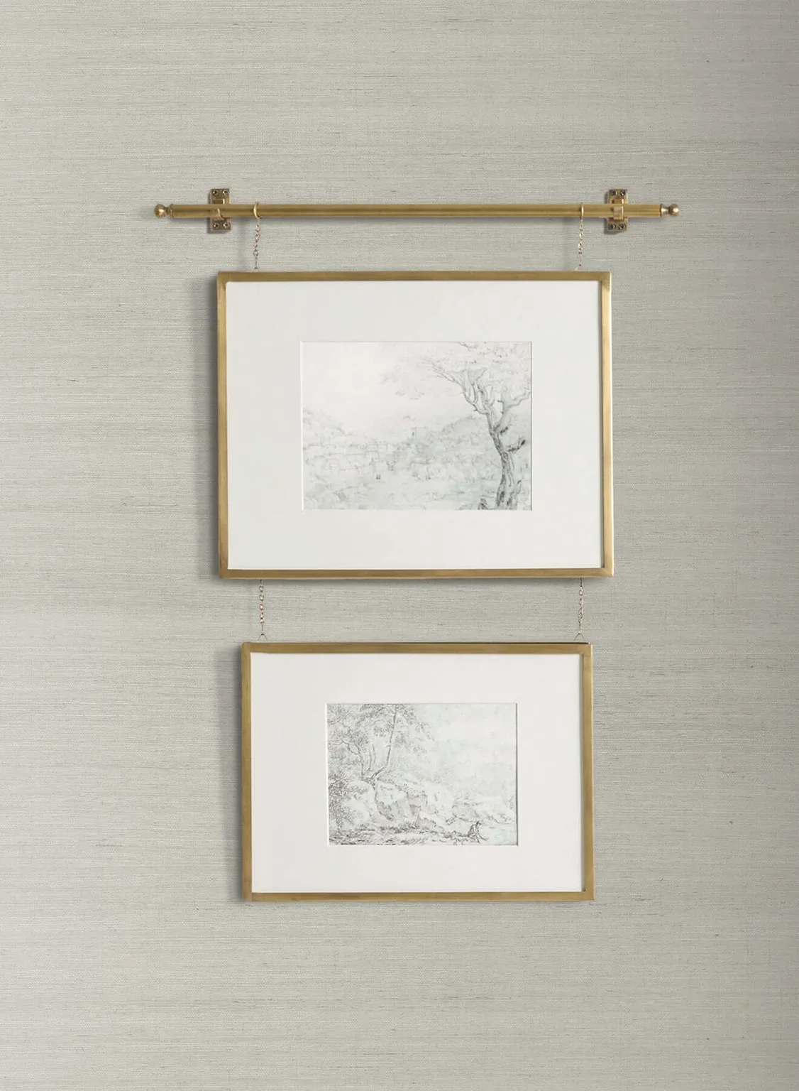Magnolia Home Plain Grass wallpaper, color Grey, SKU GV0167MH