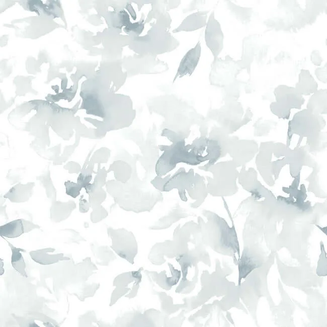Magnolia Home Renewed Floral wallpaper, color Blue, SKU PSW1492RL