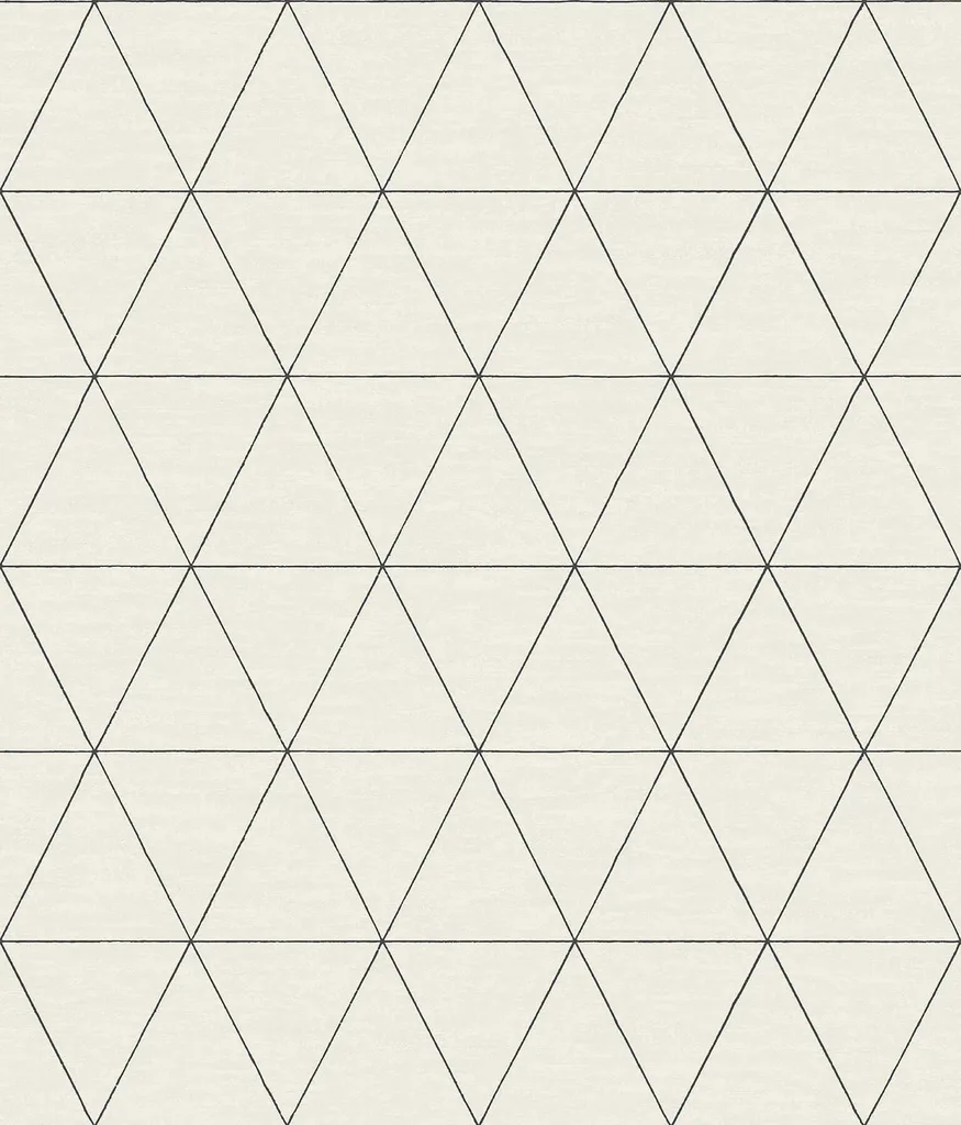 Magnolia Home Ridge wallpaper, color White & Black, SKU OM3615