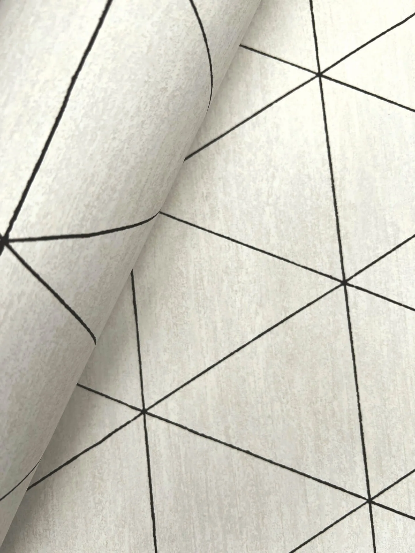 Magnolia Home Ridge wallpaper, color White & Black, SKU OM3615