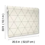 Magnolia Home Ridge wallpaper, color White & Black, SKU OM3615